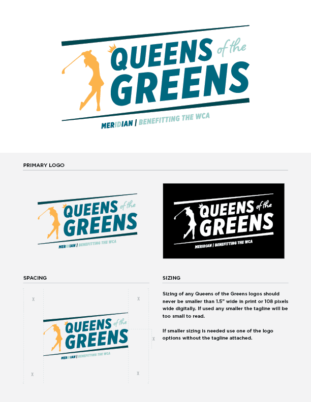 Queens of the Greens logo usage standards