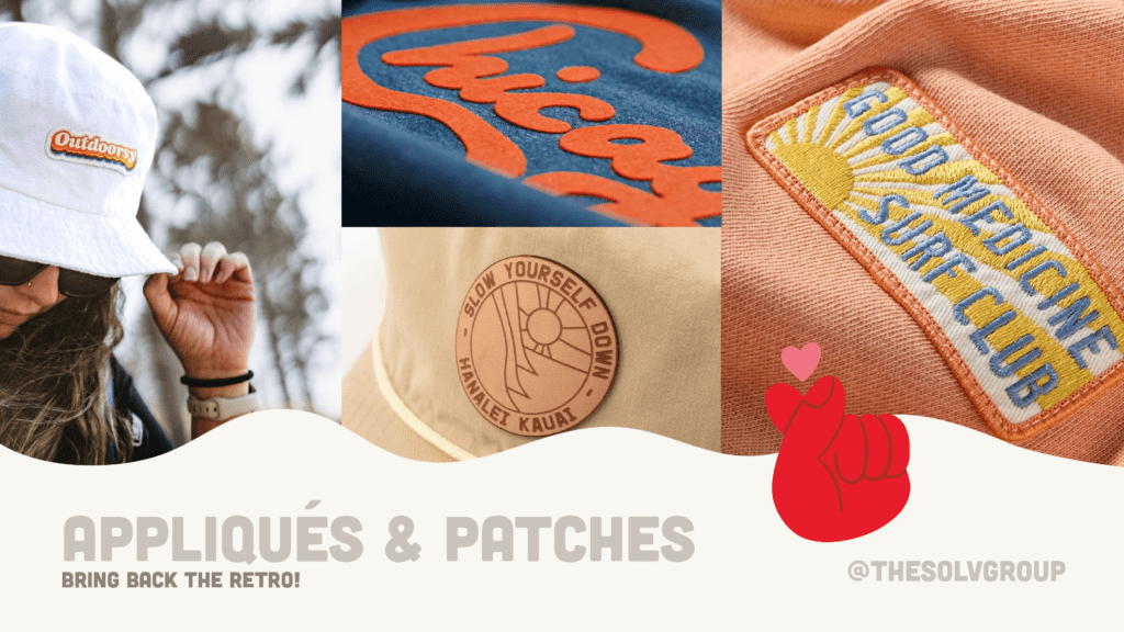 Decoration Methods - Appliques and Patches - SOLV